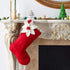 Hand Felted Wool Christmas Stocking - Poinsettia in Red - ARCADIA HOME